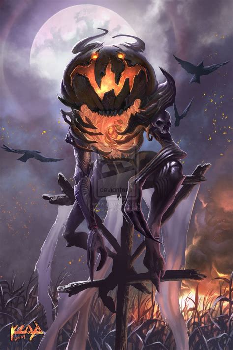 The Pumkin King by scarypet on deviantART | Dark fantasy art, Halloween art, Fantasy art