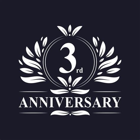 3rd Anniversary Logo 1220817 Vector Art at Vecteezy