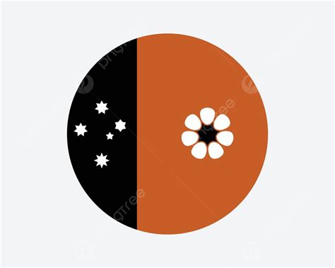 Northern Territory Nt Round Flag Isolated Round Color Vector, Isolated ...