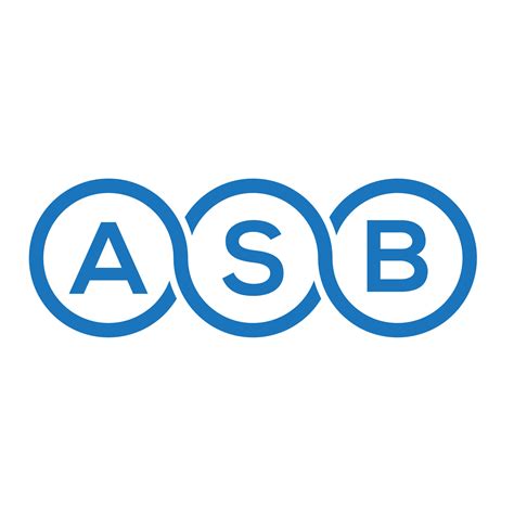 ASB letter logo design on white background. ASB creative initials ...