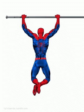 Spiderman Pull Up GIF - Spiderman Pull Up Work Out - Discover & Share GIFs