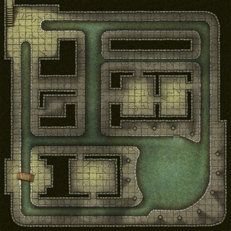 Sewer Cistern 36 x 36 RPG Encounter Map - Loke BattleMats | Fantasy ...