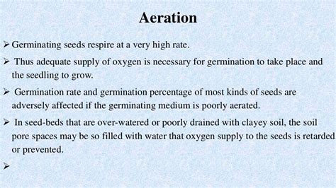 Factor affecting of seed germination