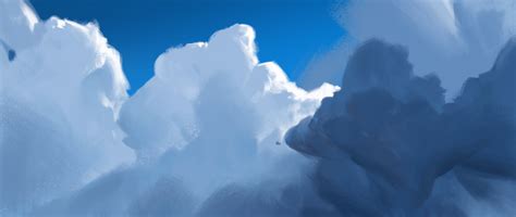 Abstract Clouds Painting