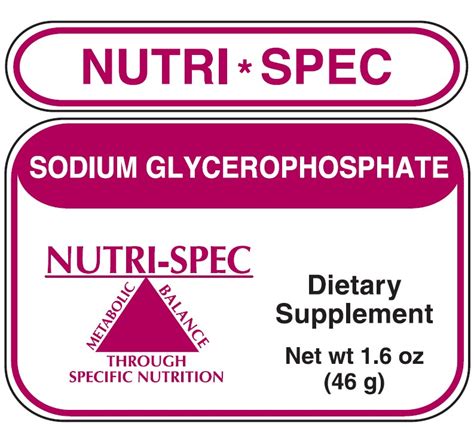 Sodium Glycerophosphate 1.6 oz | Nutri-Spec