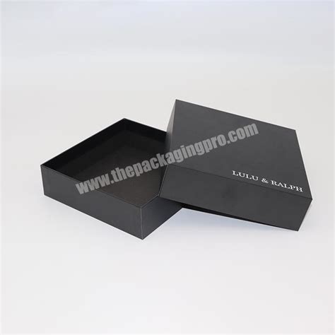 customized black gift packaging cardboard boxes