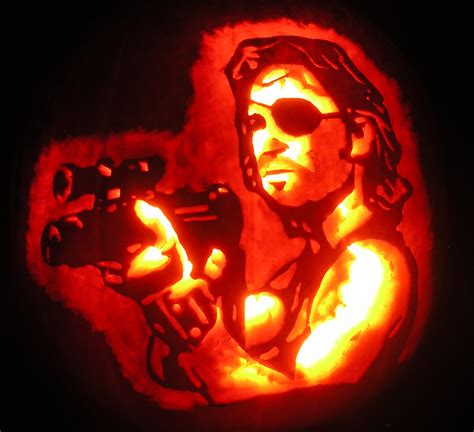 Snake Plissken Pumpkin Carving by WispyChipmunk on DeviantArt