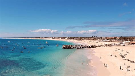 1080P Free download | Aerial view of Santa Maria beach in Sal Cape Verde, cabo verde HD ...