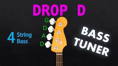 DROP D - BASS Tuning (Tuner) - YouTube