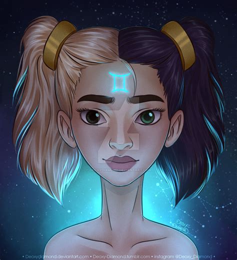 Gemini - Zodiac sign by DeoxyDiamond on DeviantArt