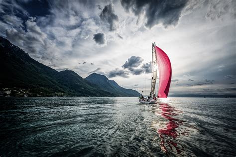 wave, Sail, Scarlet, Boat, Sailing Wallpapers HD / Desktop and Mobile Backgrounds