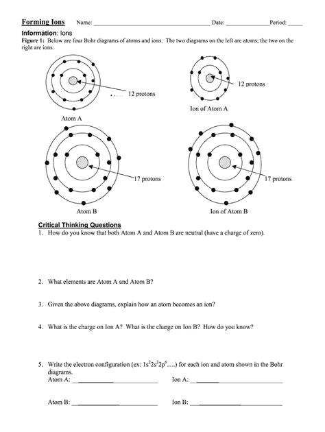 Ion formation worksheet: Fill out & sign online | DocHub