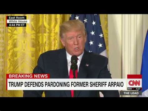 Trump Defends Pardon of Former Sheriff Joe Arpaio - Legal Reader