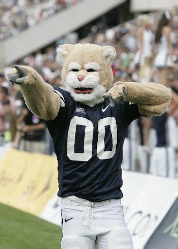 "Cosmo" - Brigham Young University | Byu mascot, Byu cougars, Byu football