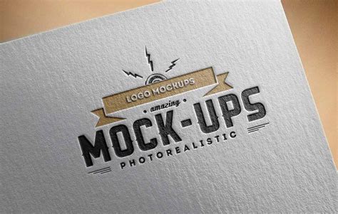 Free Paper Logo Mockup | Mockuptree