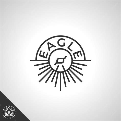 Premium Vector | Eagle logo With Line Art concept