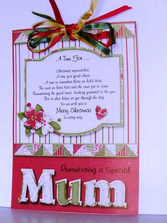 Remembering a Special Mum Christmas Card Front with Verse - CUP267611_880 | Craftsuprint