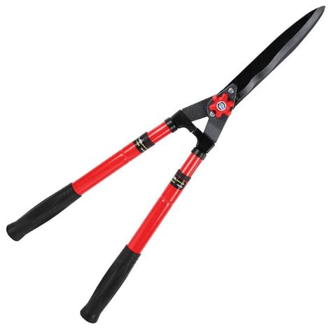 Cisvio 9.65 in. Extendable Hedge Shears 25 in. to 35 in. Hand Hedge ...