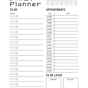 2024 Daily Printable to Do List. Daily Planner, Instant Download - Etsy