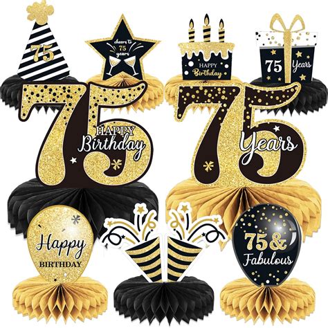 Elegant 9-Piece 75th Birthday Table Decorations Set Australia | Ubuy