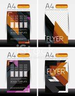 Abstract Flyer - Brochure Templates Set Stock Clipart | Royalty-Free ...