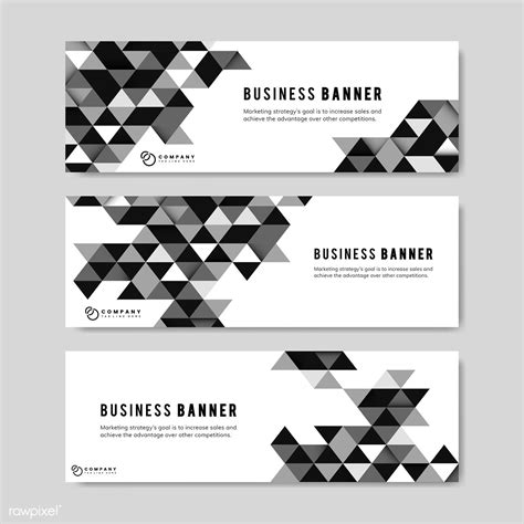 Black business banner design illustration | free image by rawpixel.com | Business banner, Banner ...