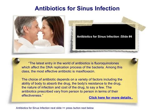 Antibiotics for sinus infection