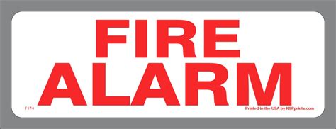 Fire Alarm Stickers for Locating Your Building's Fire Alarm System