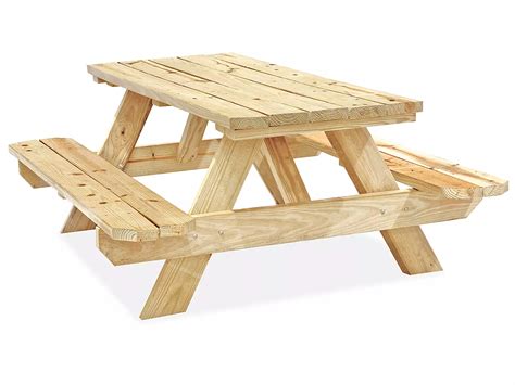 Economy A-Frame Wooden Picnic Table - 6' H-2999 - Uline