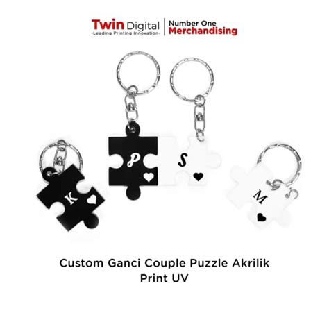 Gantungan Kunci Couple Puzzle Akrilik - twindigital.id