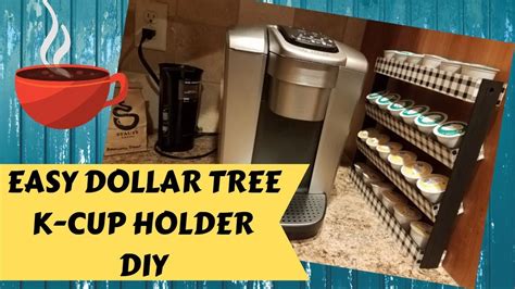 Easy Dollar Tree DIY Keurig K-cup Stand Tutorial | Coffee Pod Holder - YouTube