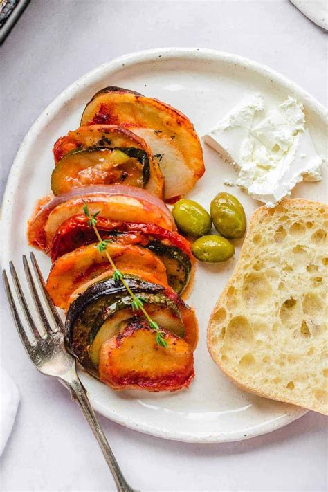 Briam (Traditional Greek Roasted Vegetables) - Little Sunny Kitchen