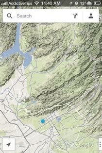 Add Terrain View (Topography Layer) To Google Maps App For iPhone