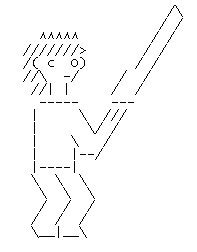 Ascii Sword Wielder by drunk-catalyst on DeviantArt