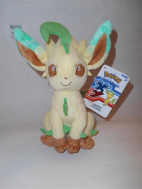 POKEMON Eevee "LEAFEON" - 9" Plush w/Tags- AUTHENTIC- US SELLER- Combo ...