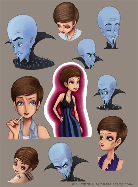 Megamind And Roxanne - Sketches by Winter-nook on DeviantArt