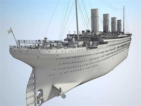 RMS Titanic cruise ship 3D model | CGTrader