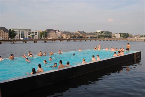 A floating public swimming pool in Berlin. : r/pics