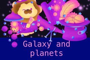 Galaxy and Planets PNG Design Bundle Graphic by lelarose · Creative Fabrica