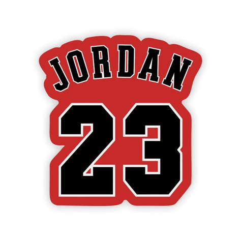 Michael Jordan Shirt Number 23 Stickers – stickermirchi.com