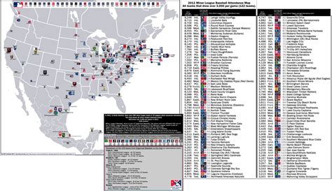 Minor League Baseball Teams Map | Map Of The World