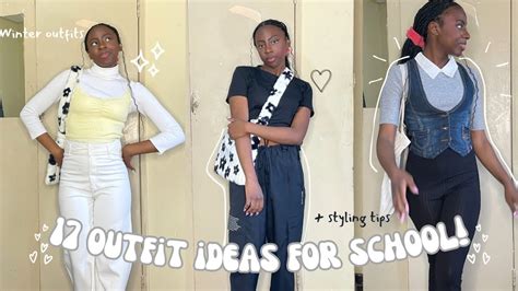 17 outfit ideas for school (winter outfits + styling tips 🎀) - YouTube