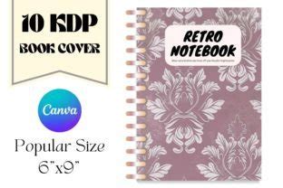 Retro Pink Book Cover DEsign Template Graphic by ByDaisyStudio · Creative Fabrica