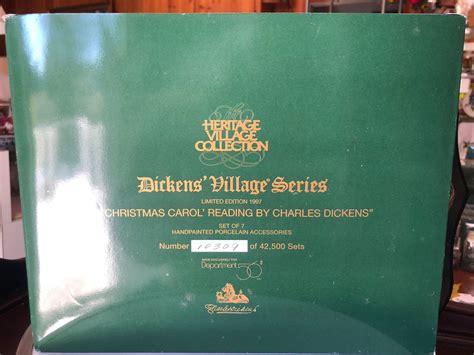 New Dept. 56 Dickens Village christmas Carol Reading by Charles Dickens - Etsy