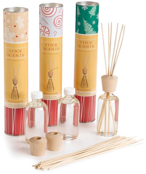 Amazon.com : Stick Scents Diffusers, 4-Ounce Bottles, Holiday Variety ...