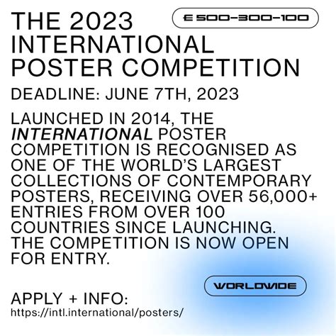 2023 International Poster Competition | INTL – Opportunity Listings