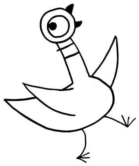 Printable Mo Willems Pigeon Coloring Pages Free - KonnerteAvery