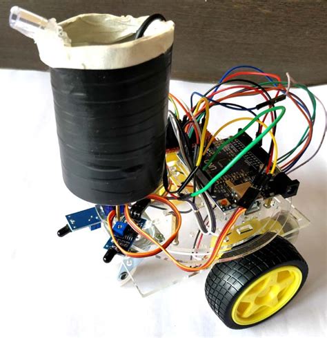 DIY Arduino Based Fire Fighting Robot Project with Code and Circuit Diagram