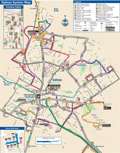 System Maps | Monterey-Salinas Transit - Seaside California Map - Printable Maps