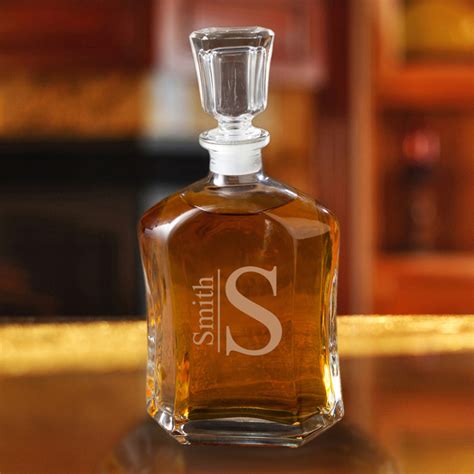 Personalized Monogram Whiskey Decanter - Famous Favors